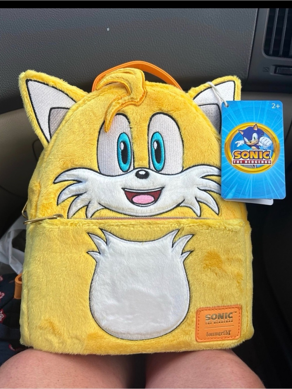 NWT Sonic Tails Plush Yellow Loungefly